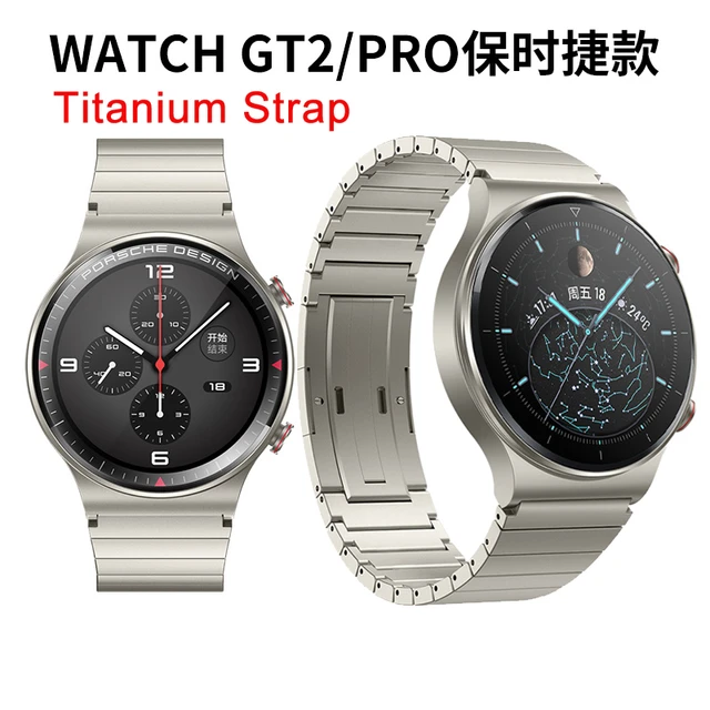 GORPIN-Correa para HUAWEI Watch 4Pro/3Pro, banda GT4 de 46mm/GT3 Pro, banda  de reloj de titanio de 22mm, color gris plateado - AliExpress
