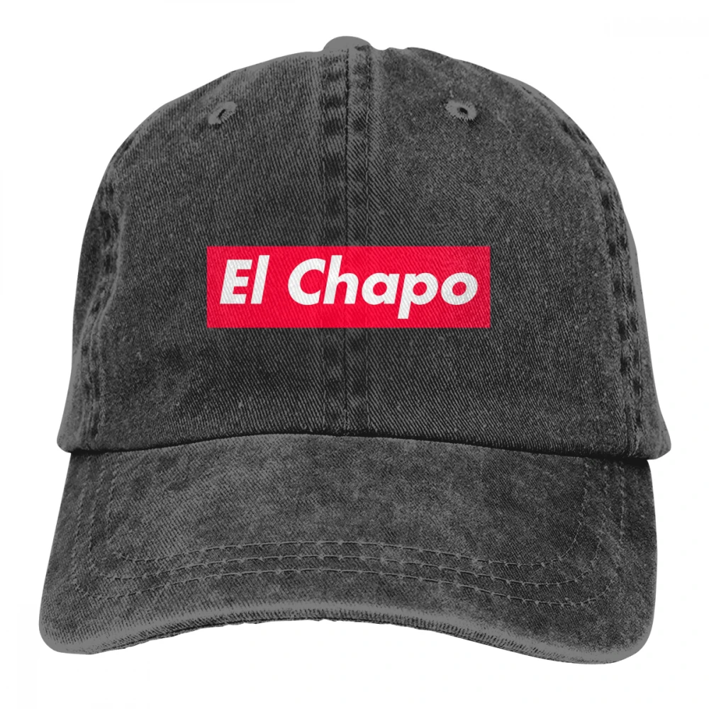 Ei Chapo красная коробка с логотипом Casquette черный унисекс Мужские Женские джинсовые бейсболка с ремешком кепки Регулируемый Гольф папа шляпа