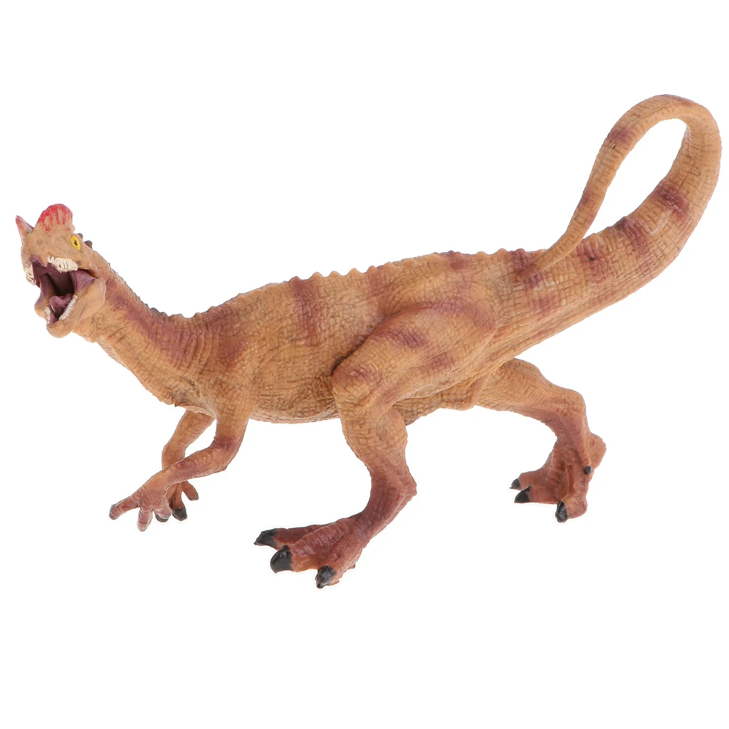 Lifelike Dilophosaurus Dinosaur Model Toy, Plastic Dinosaur for Kids and Toddlers, Educational Toy, Birthday Presents