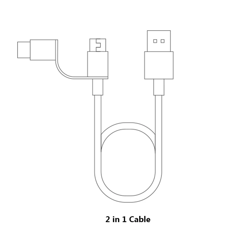 Xiao mi 2 в 1 кабель type C mi cro usb кабель Быстрая зарядка передача данных Транс mi ssion линия для mi 9 CC9 Pro CC9e 6 6x8 lite A3 A2