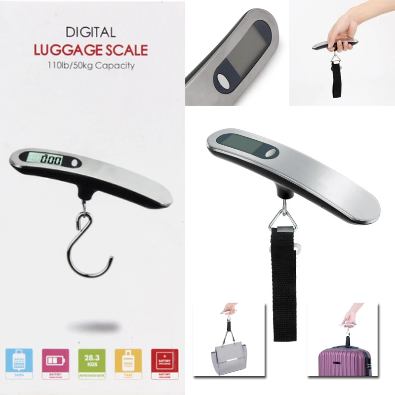 Portable Scale Luggage Baggage Weighing Tool Device Travel Accessory 50KG/10G