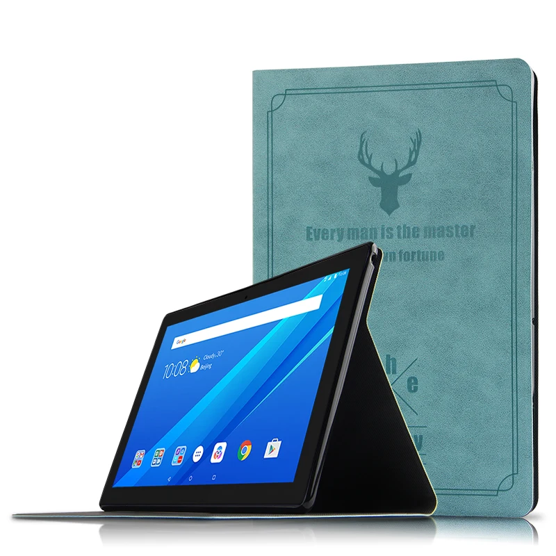 Умный чехол-книжка для Lenovo Tab E10 E 10 ТБ-X104L TB-X104F 1 дюйма ретро чехол с рисунком оленя
