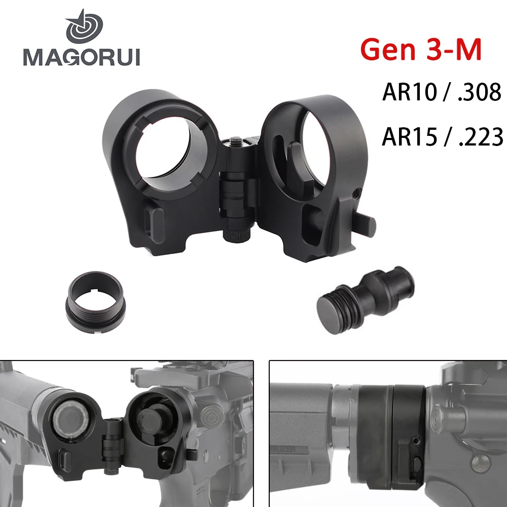 Magorui Tactcal CARBINES AR15 AR10 .223 .308 M4/M16 Gen3-M AR Folding Stock Adapter Tactical Hunting Accessories
