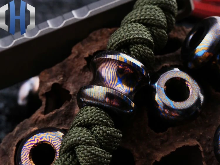 Титановый код подвеска «нож» творческая индивидуальность DIY Пункт ключ кулон браслет сваботные бусины аксессуары подарок EDC нож бусины