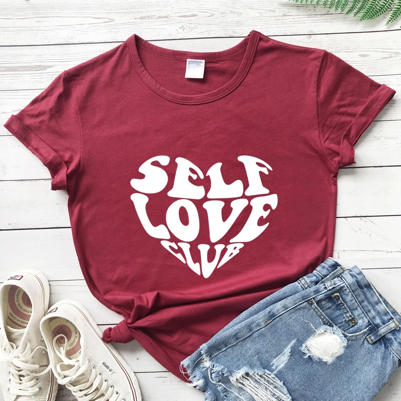 Shirt for Women Mental Health Shirt Self Love Graphic T Shirt Self Love Shirt Self Love Club