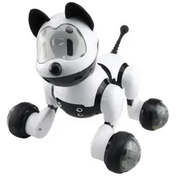 Умный Танцующий Робот собака электронные игрушечные зверушки с музыкальным светом Голосовое управление свободный режим пой танец умный