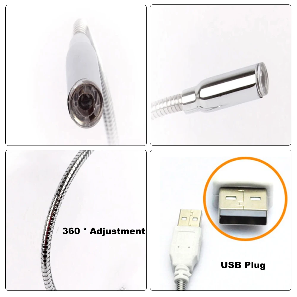 Гибкая светодиодная лампа с USB подсветкой настраиваемая для клавиатуры ноутбука