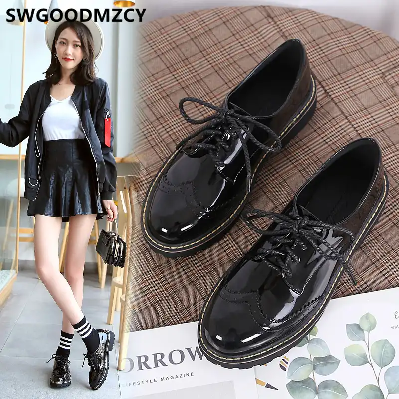 brogues with heel womens