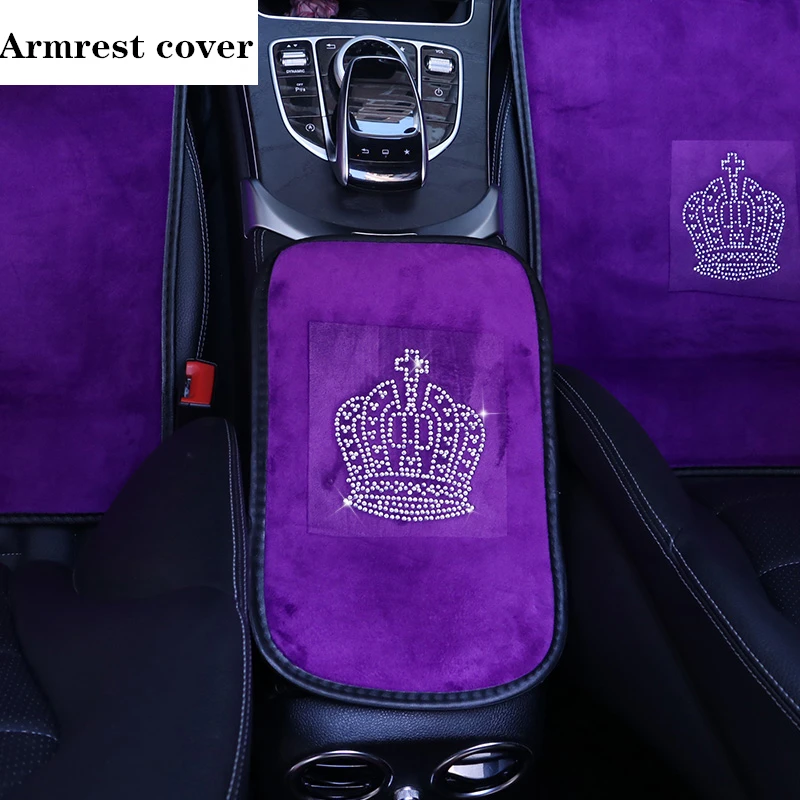 Universal Car Seat Cover Crown Willow Nails Leather Auto Seat