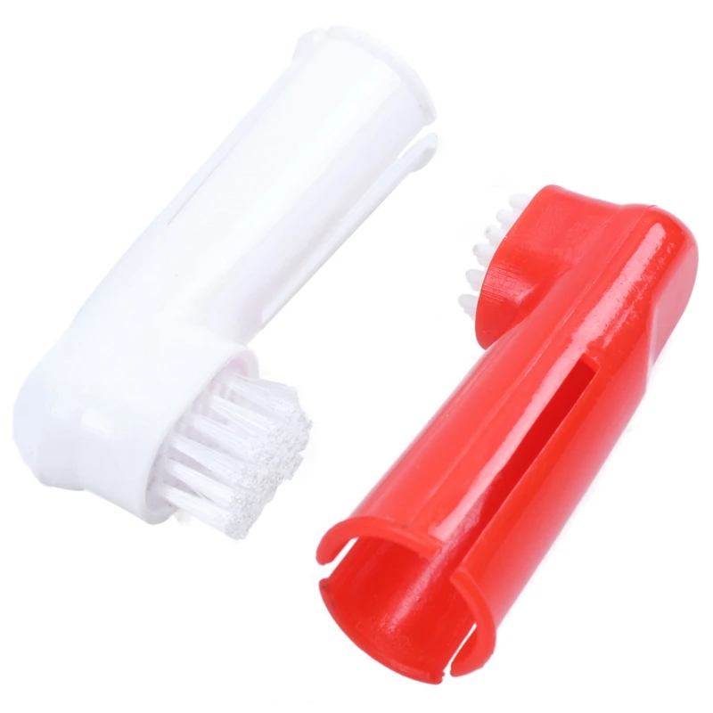 Oral Toothbrush Set+ Massage Finger Brush Grooming Toothpaste for Dog Puppy