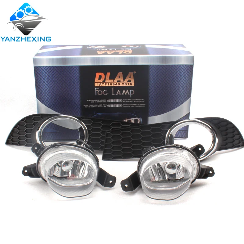 High-quality Front Bumper Fog Light And Cover For Chevrolet Aveo 2009-2011 Fog Lamp with Bulb Wire Switch H3 12V 55W Harness Kit