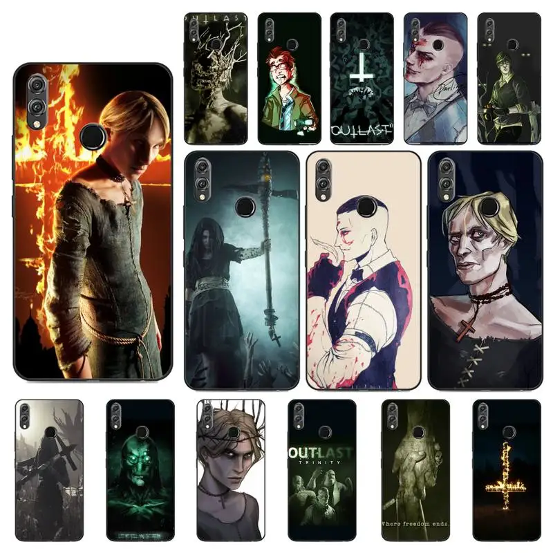 FHNBLJ ужасная игра Outlast 2 мягкий резиновый чехол для телефона Huawei Honor 8X 8A 9 10 20 Lite 30Pro 7C