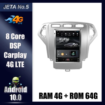 

9.7" Tesla Style Touch Screen 2Din Car Radio GPS Android 10.0 Multimedia Player Stereo Navigation For Ford Mondeo 2007 2015