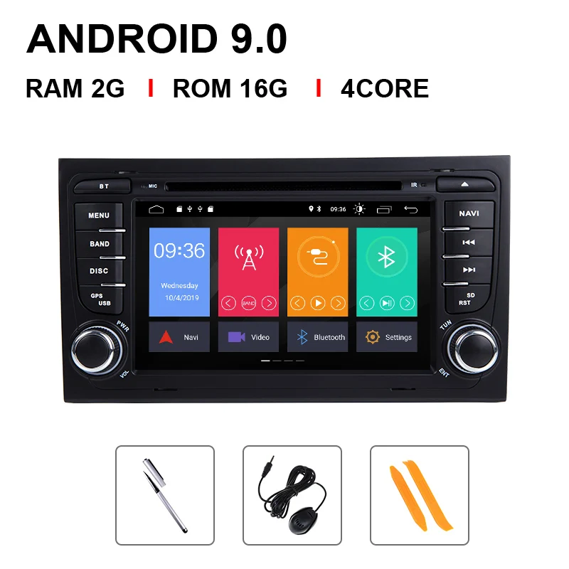 OTCA core 4G 64G ips Android 9 автомобильный dvd-плеер для Audi A4 B8 B6 B7 S4 B7 B6 RS4 B7 SEAT EXEO навигация obd Carplay DSP 4G Wifi - Цвет: 4 Core 16 ROM