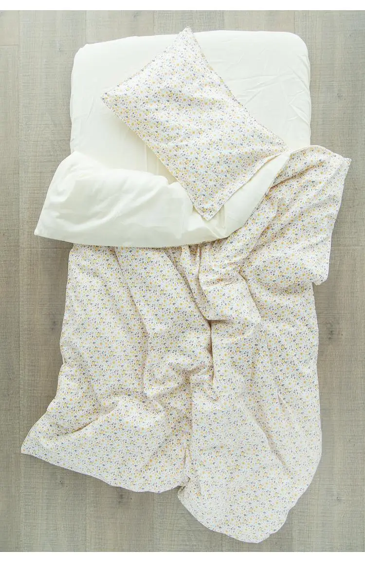 Детский комплект постельного белья, хлопковый детский наматрасник с принтом, эластичная простыня для кроватки, пуховое одеяло для младенцев, наволочка для новорожденного, комплект детской кровати