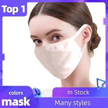 

Women Unisex Face Mask Silk Washable and Reusable mask Filter Pm2.5 Windproof Foggy Haze Pollution Mouth Cover Mascarillas