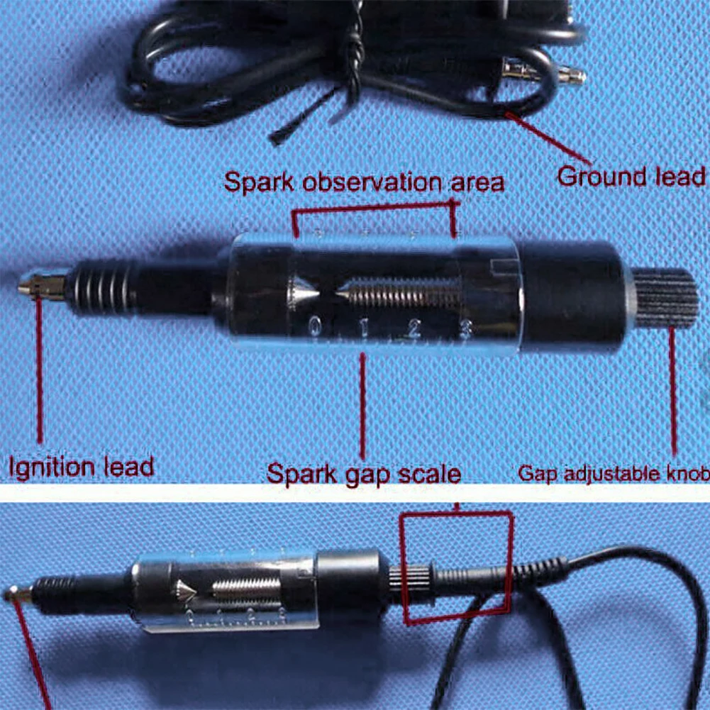 Ремонт диагностический Удобный тестер зажигания Искрящийся штекер интуитивно понятный инструмент проверки автоматическая регулируемая защита безопасность простое использование