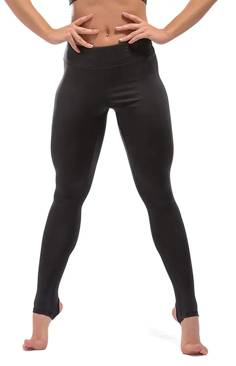 Women Black Ballet Dance Legging Lycra 