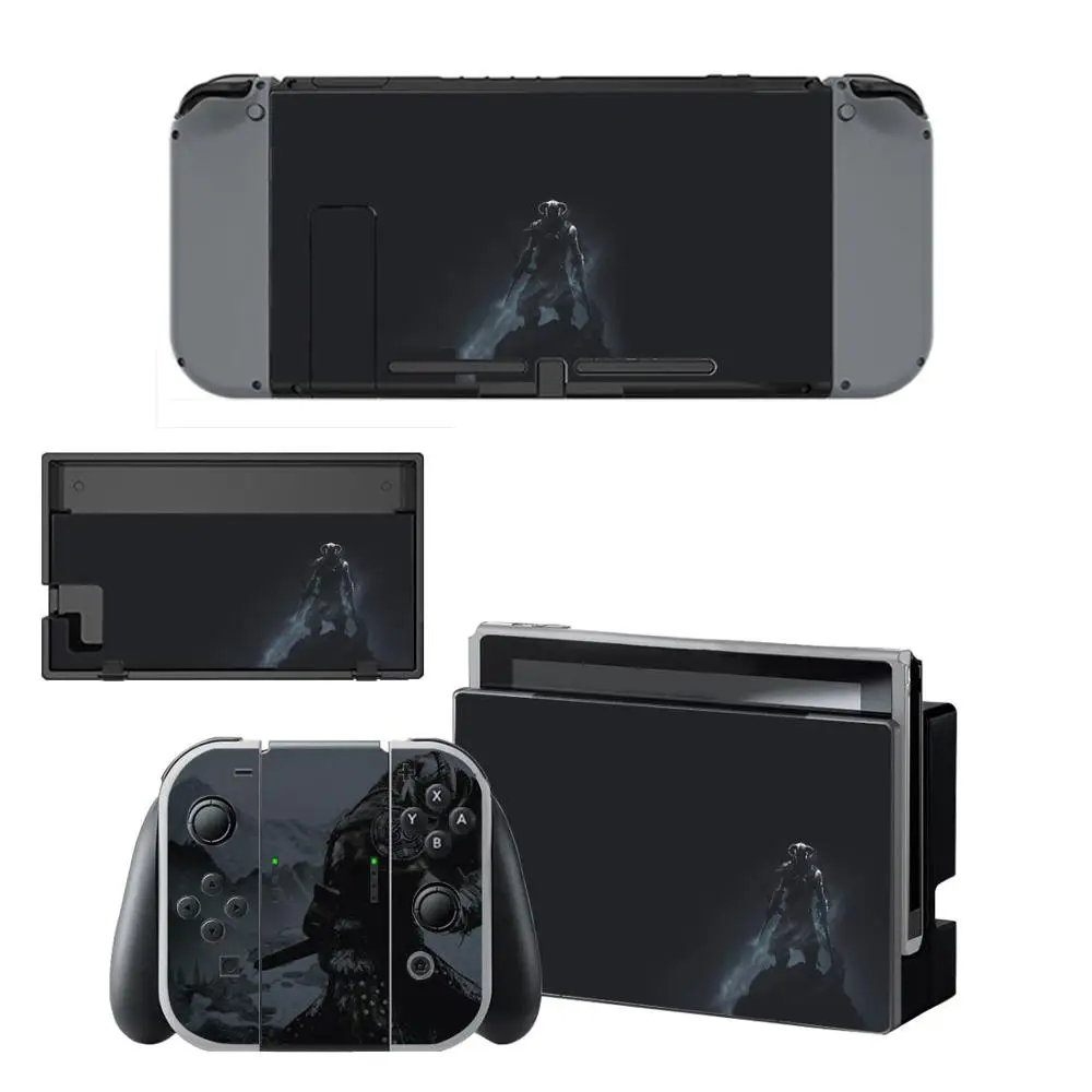 

Elder Scrolls V: Skyrim Nintendoswitch Skin Vinyl Sticker for Nintendo Switch Full Set Faceplate Stickers Console Joy-Con Dock
