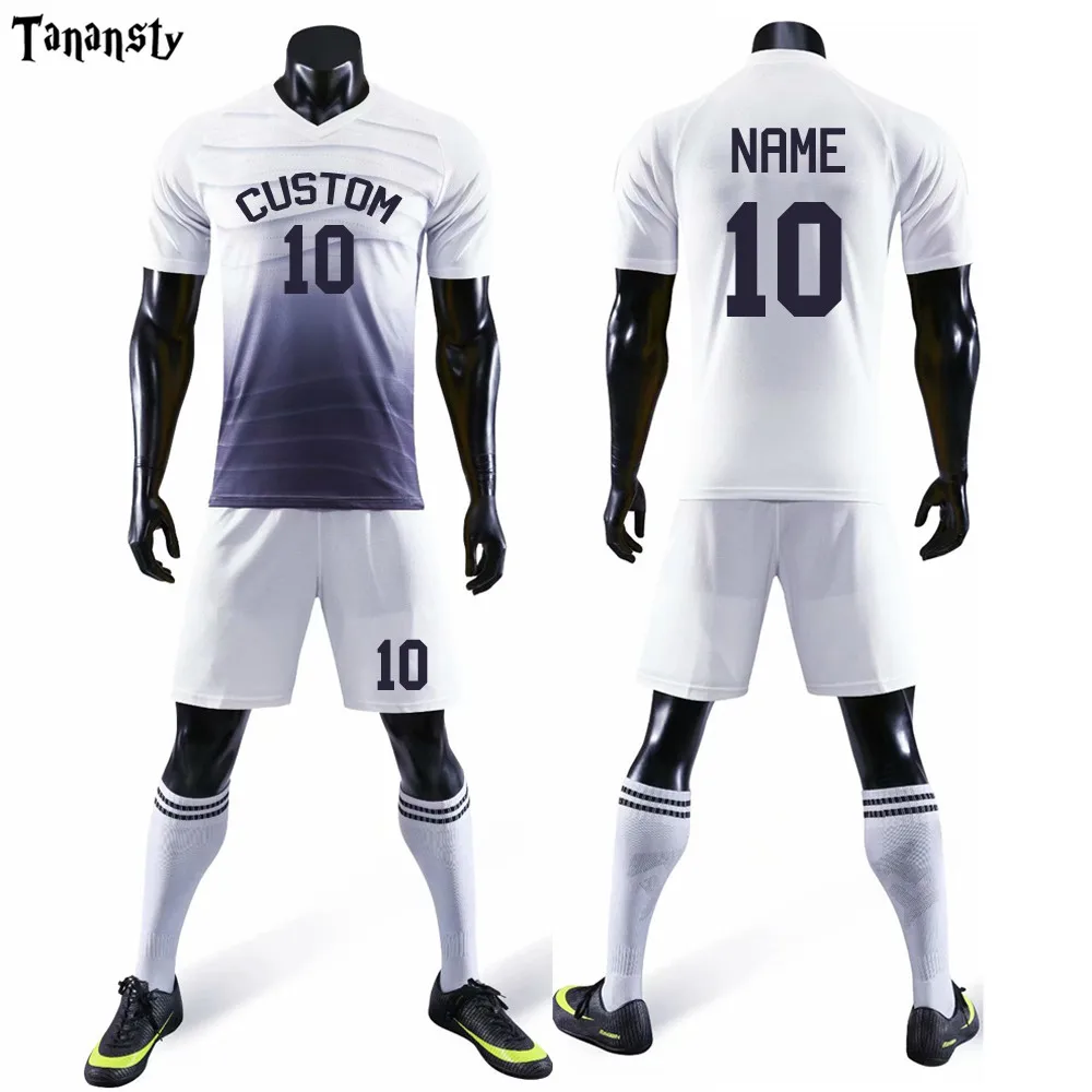 Men Club Team Custom Football jerseys Kit Football Training Uniform Suit  Camisetas Futbol Soccer Jerseys Shirt