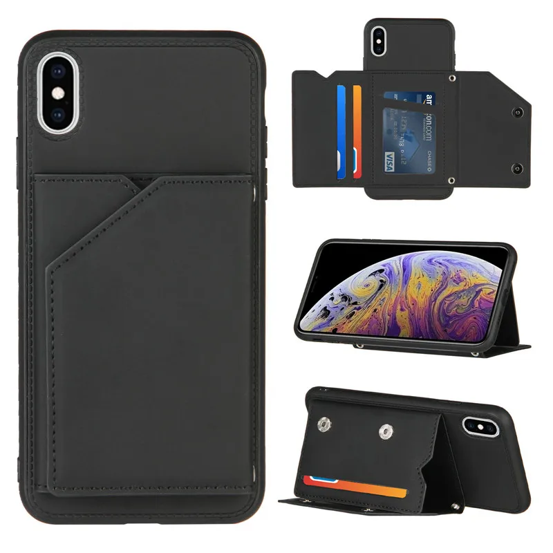 the puffer case Lật Bao Da Điện Thoại Cho Iphone 7 8 SE2020 X Xs Max 11 11pro 12 12Mini 12Pro Chống thả Chân Đế Lưu Trữ Thẻ Bảo Vệ protective phone cases Cases For iPhone