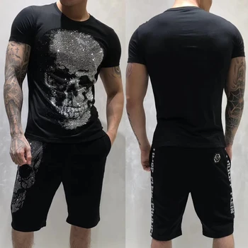 

PPFRIEND Summer New Cotton Tshirt Printed Short Sleeve Fashion Casual Couple T Shirt Hip Hop Harajuku Casual Tee Shirts Tops