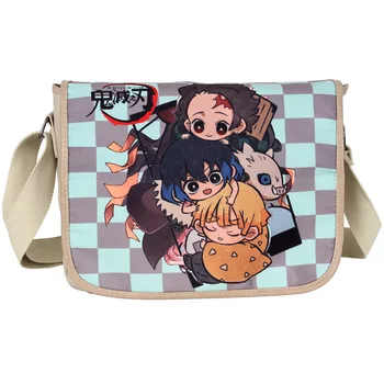 

JAPAN Anime Cartoon Demon Slayer: Kimetsu No Yaiba Canvas Bag Tomioka Giyuu School Bags Girls Travel Bag Notebook Bags Boy