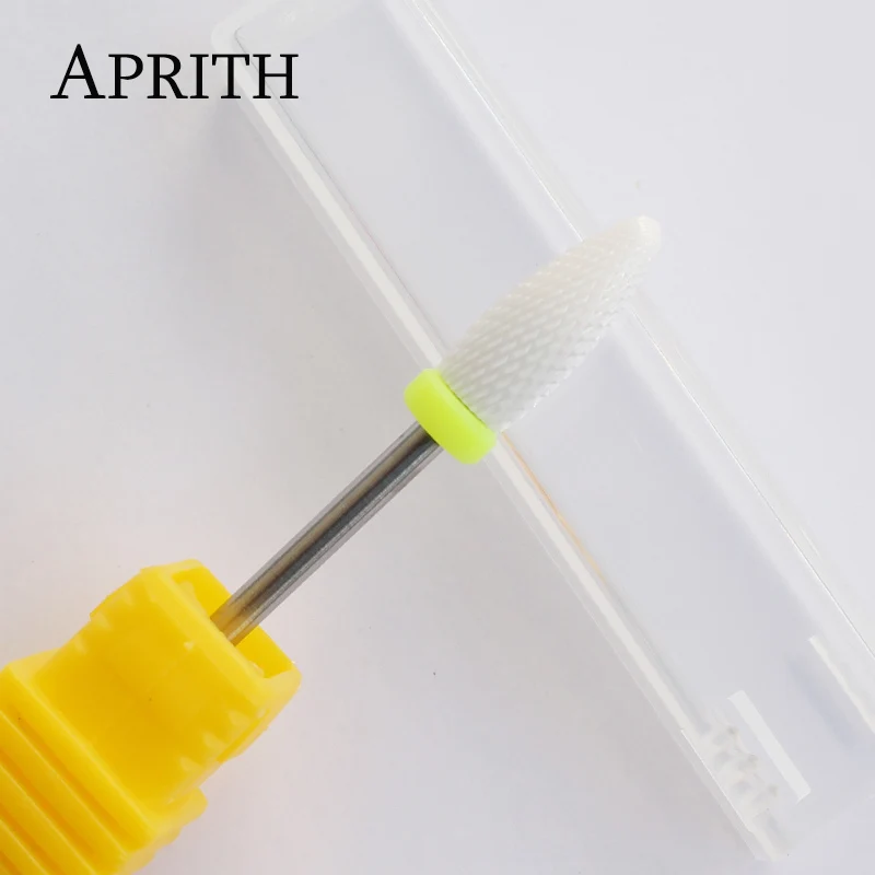 

APRITH 1pc Ceramic Nail Drill Bit Electric Machine Manicure Apparatus Accessories Nail File Milling Cutter For Manicue Nail Tool