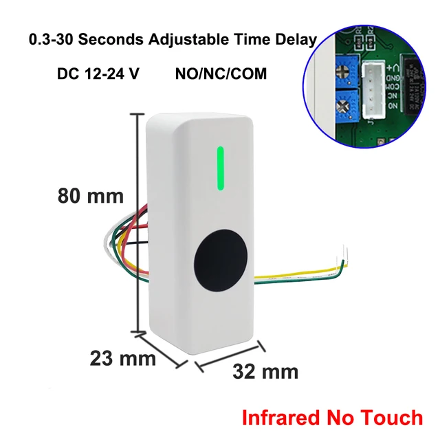 Press Push Exit Electronic Lock Release Switch Optional No Touch Door Access Control Exit Button 4
