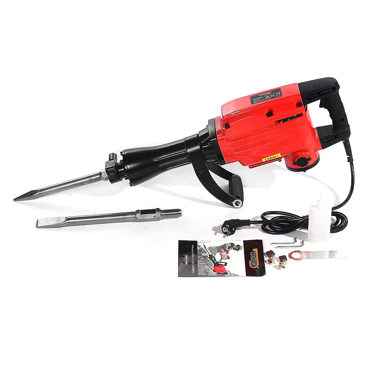

2200W 220V Jackhammer Commercial Grade Demolition Pickaxe Jack Hammer Concrete Drill Demolition Electric Pick