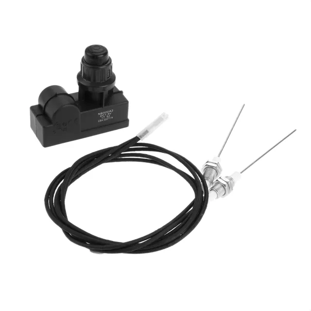 1 Kit -Os Grill Alkatrészek Pro Univerzális Elektronikus Gyújtókészlet Két Kijárat Gyújtógyertya -Huzal Hosszával Méter Kültéri Gázrácsokhoz Bbq - Image 6
