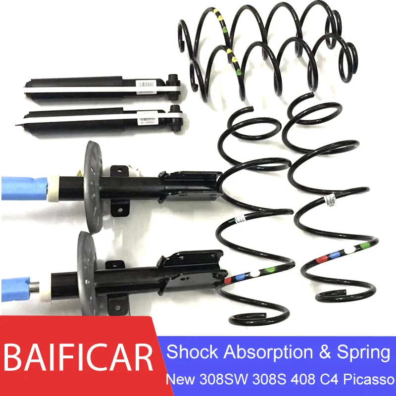 

Baificar Brand Genuine Front Rear Shock Absorber Spring 1628565580 9817349380 For New Peugeot 308SW 308S 408 Citroen C4 Picasso