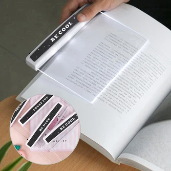 

Letter Portable LED Read Panel Light Book Reading Lamp Night Vision Eye Protect