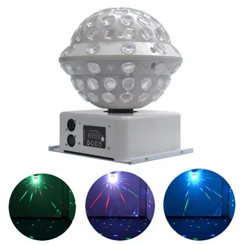 

360 Moving Head LED Magic Crystal Ball Beam Pro Projector Laser DMX Auto Sound Light Stage Effect Lights Disco Home Party Lamp
