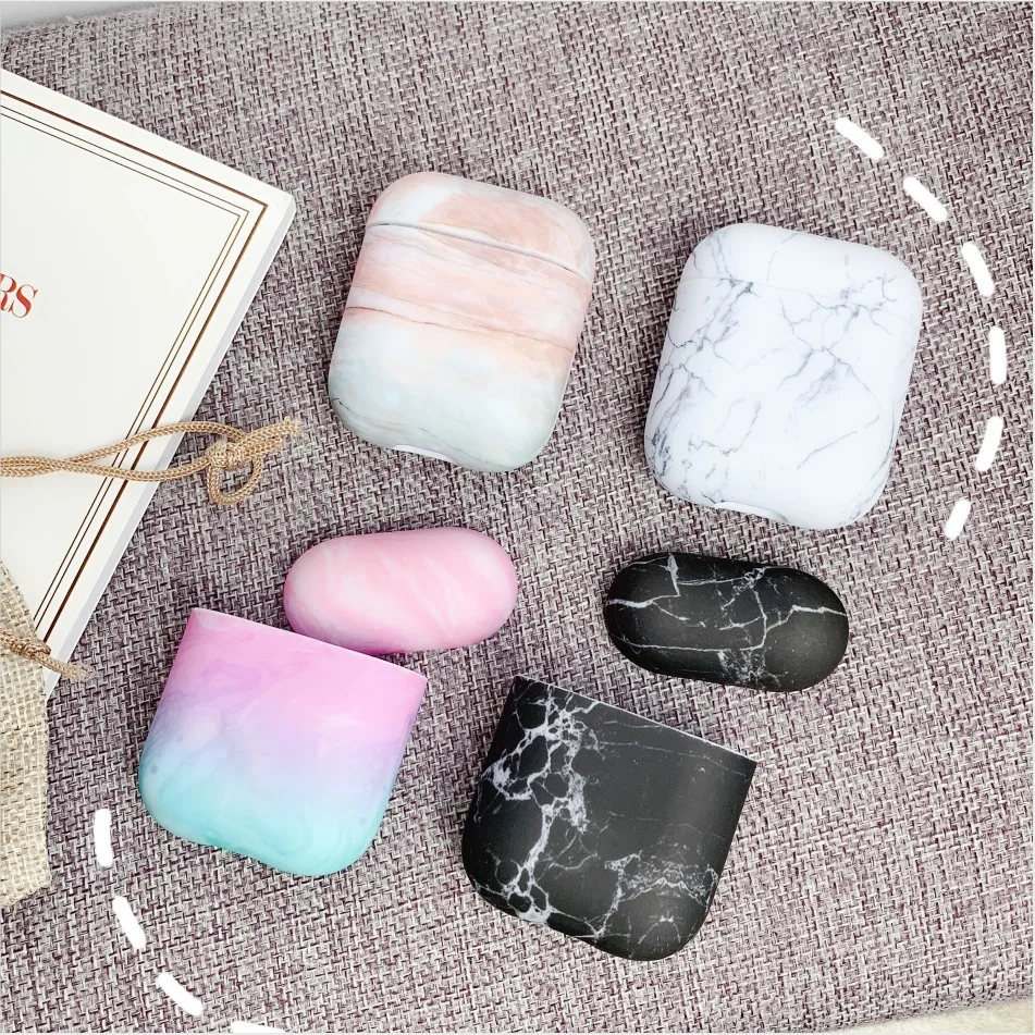 Новый стиль AirPods яркая Жесткая Сумка Bluetooth подходит для 2 1 защитный чехол |