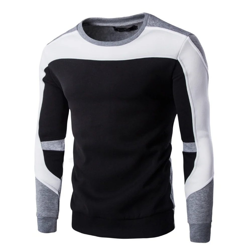 ZOGAA 2019 Spring Autumn Men s Sweaters Guys Cotton Hip hop Patchwork Stitching Sweaters Male Casual 4