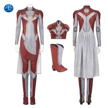 Eternals Makkari Cosplay Costume Superhero Cosplay Jumpsuit with Shoes Full Set Bodysuit Adult Women Anime Halloween Costume