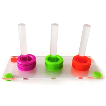 

Development Color Separate Educational Intelligence Bird Ring Parrot Toy Set Home Funny Pet Small Acrylic Interactive Training