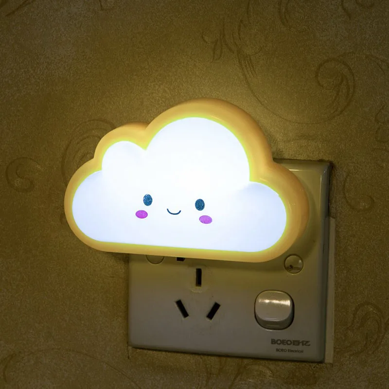 

Cartoon LED Night Light AC110-220V Switch Wall Night Lamp US Plug Gifts For Kid/Baby/Children Bedroom Bedside Lamp