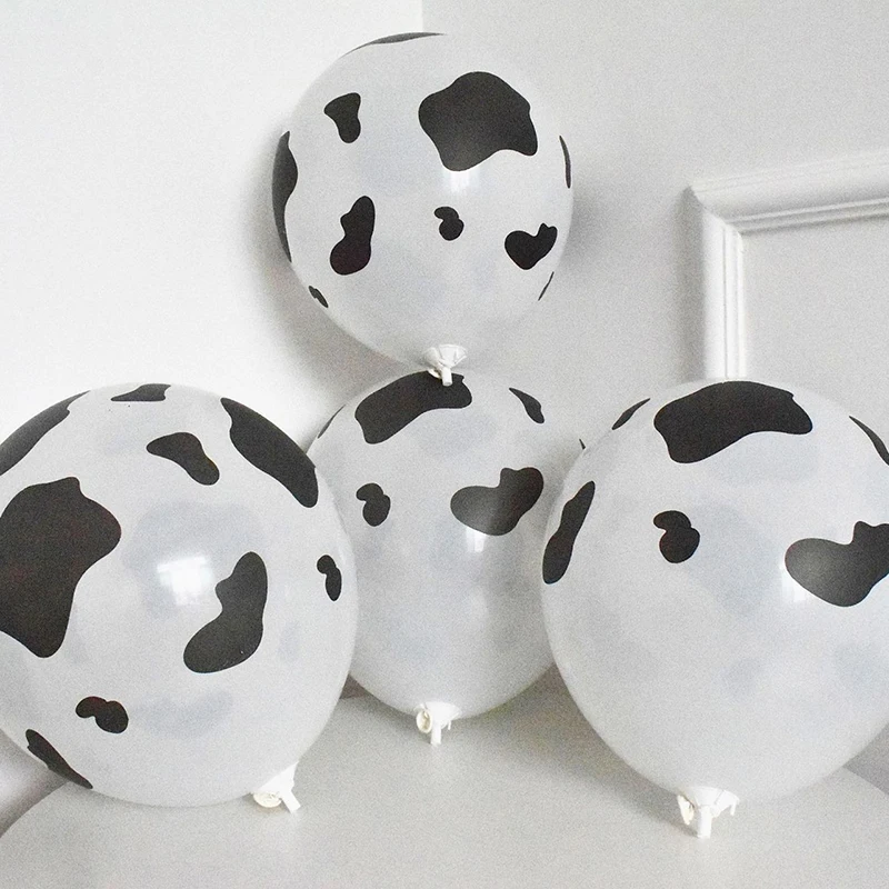 

Animal Printed Latex Balloons, Cartoon Toys, Cow, Watermelon, Leopard, Tiger, Footprints, Birthday Decor, 10-100Pcs