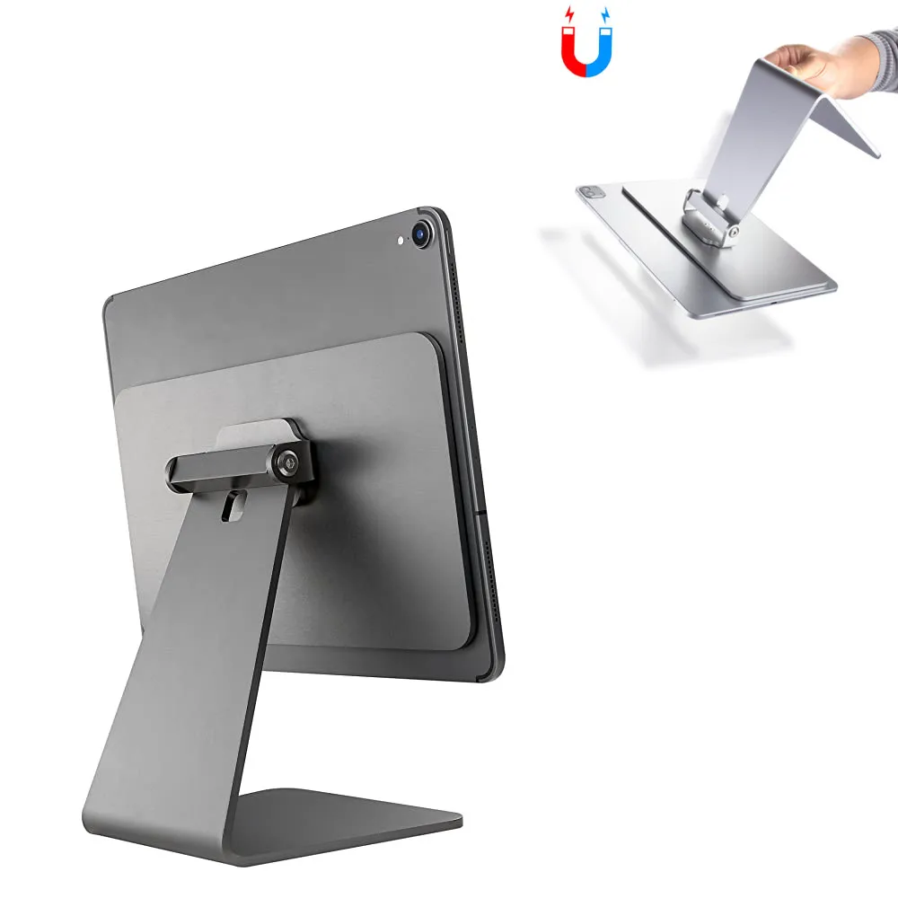 Lululook – support magnétique de bureau pour tablette iPad Pro 11 12.9  pouces, support en Aluminium rotatif à 360 degrés support ipad accessories  bureaux supports stand holder