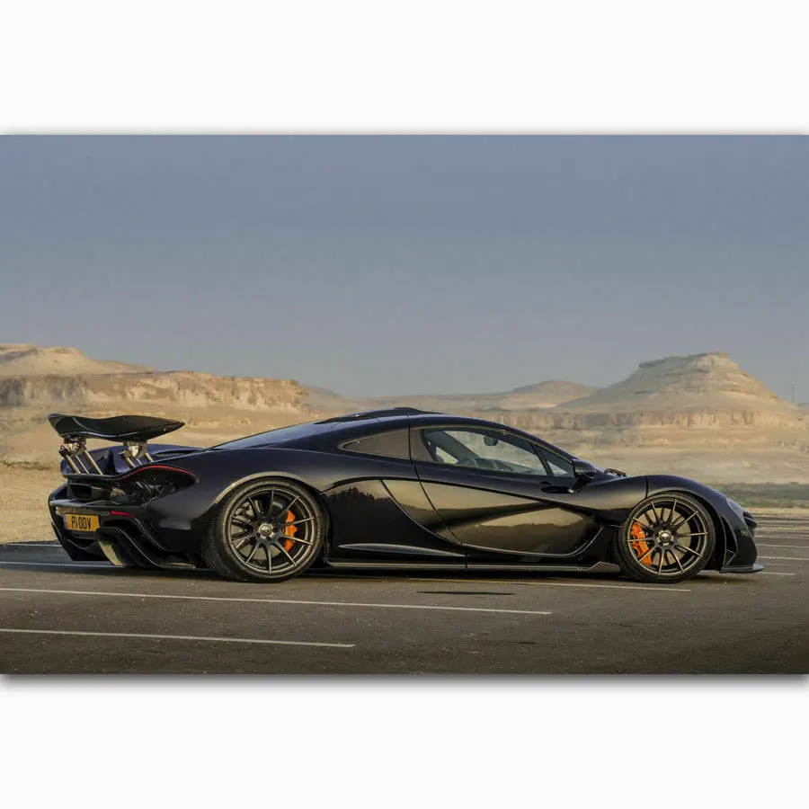 A112 P1 Super Racing Car Cool Scenery Vintage Wall Sticker Silk Poster Art Light Canvas Home Decoration