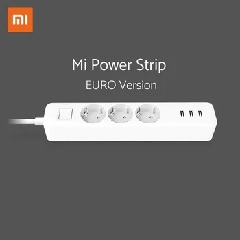 

EU Version Xiaomi Power Strip 3 Sockets 3 USB port D standard Electrical Socket Support Fast Charge CE Safety Home Use