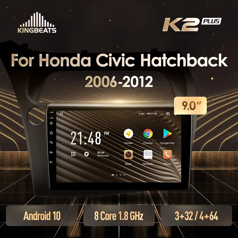 KingBeats штатное головное устройство For Honda Civic Hatchback 2006 - 2012 GPS Android автомагнитола на