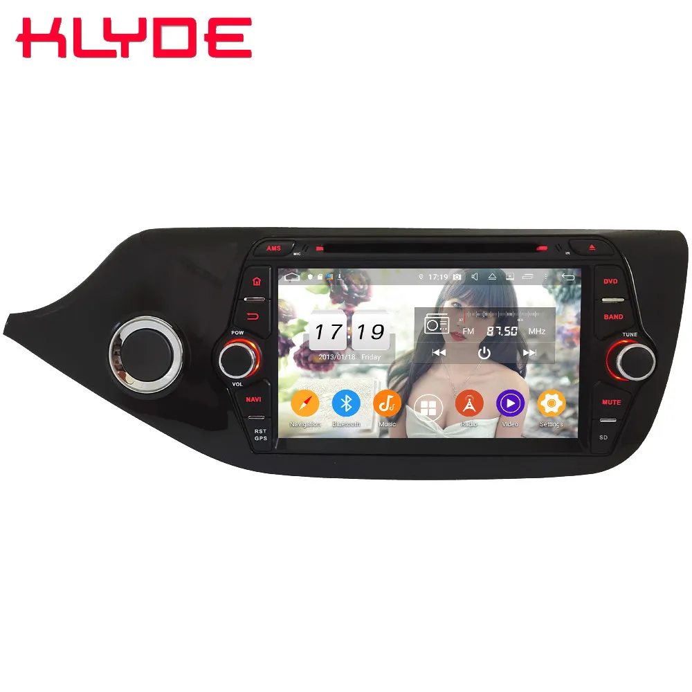 Klyde ips 4G wifi Android 9,0 Восьмиядерный 4 Гб ОЗУ 64 Гб ПЗУ DSP BT автомобильный DVD мультимедийный плеер Радио стерео для Kia Ceed 2012