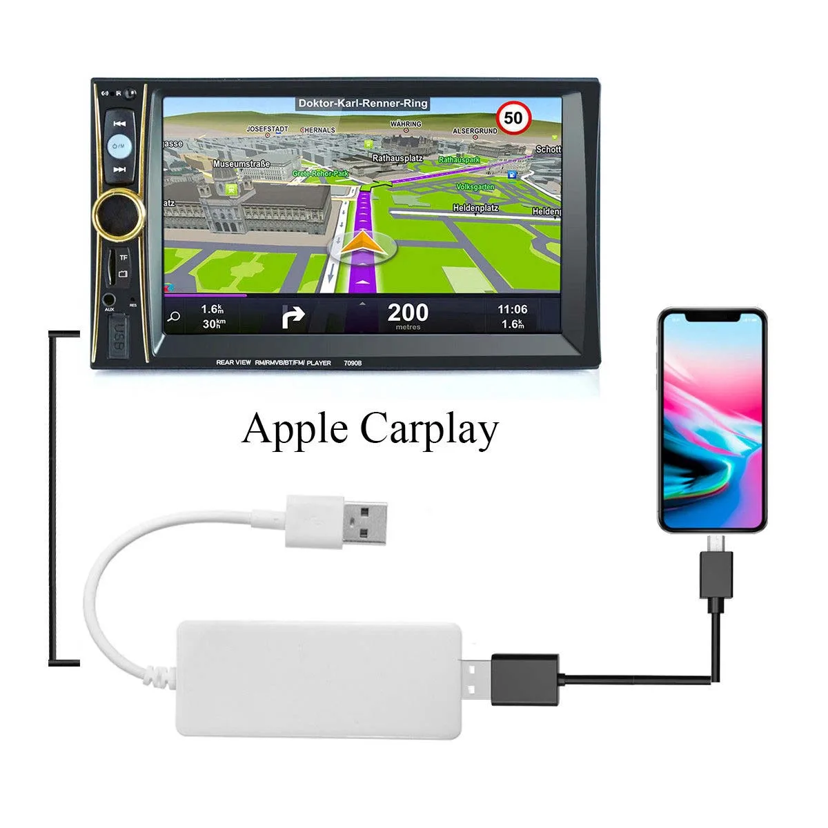 

Car electronic dongle Mirror link portable converter mirror Link Dongle Usb navigation player dongle For Android Apple CarPlay