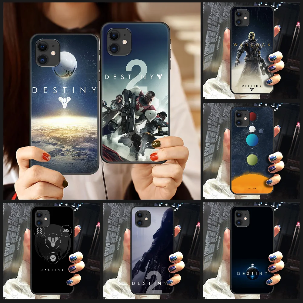 

Destiny 2 game Phone Case Cover Hull For iphone 5 5s se 2 6 6s 7 8 12 mini plus X XS XR 11 PRO MAX black hoesjes trend funda 3D