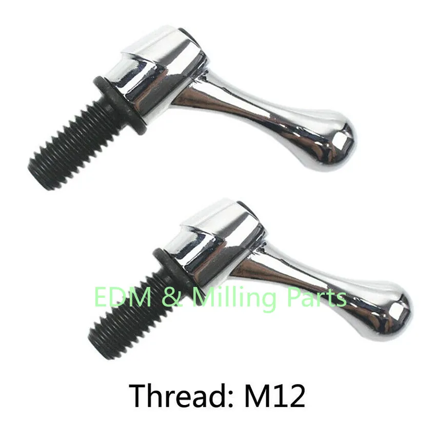 2PC Bridgeport Milling Machine Part Table Lock Bolt Mill Handle M1/2