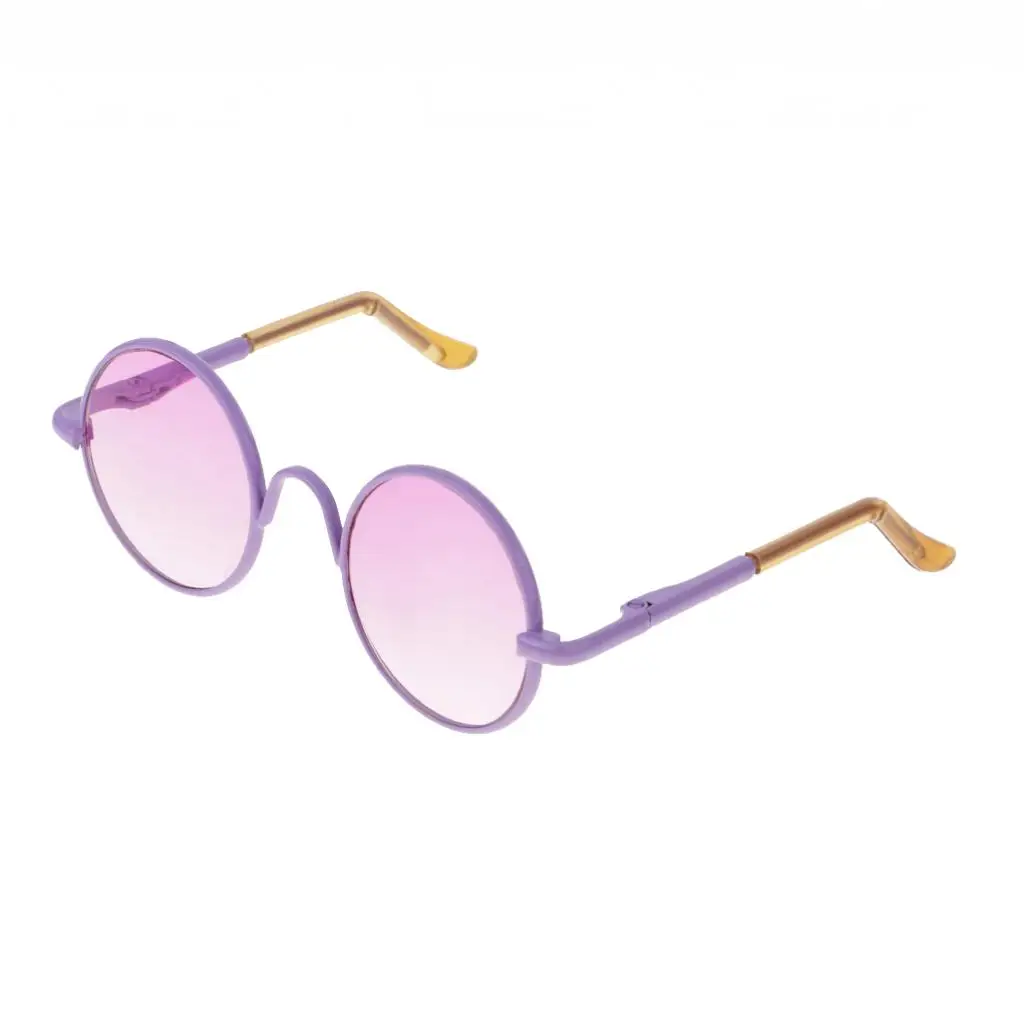 1/3 BJD Retro Hippy Round Glasses Eyewear Eyeglasses for SD DOD YOSD Dollfie Accessories Purple Frame | Игрушки и хобби