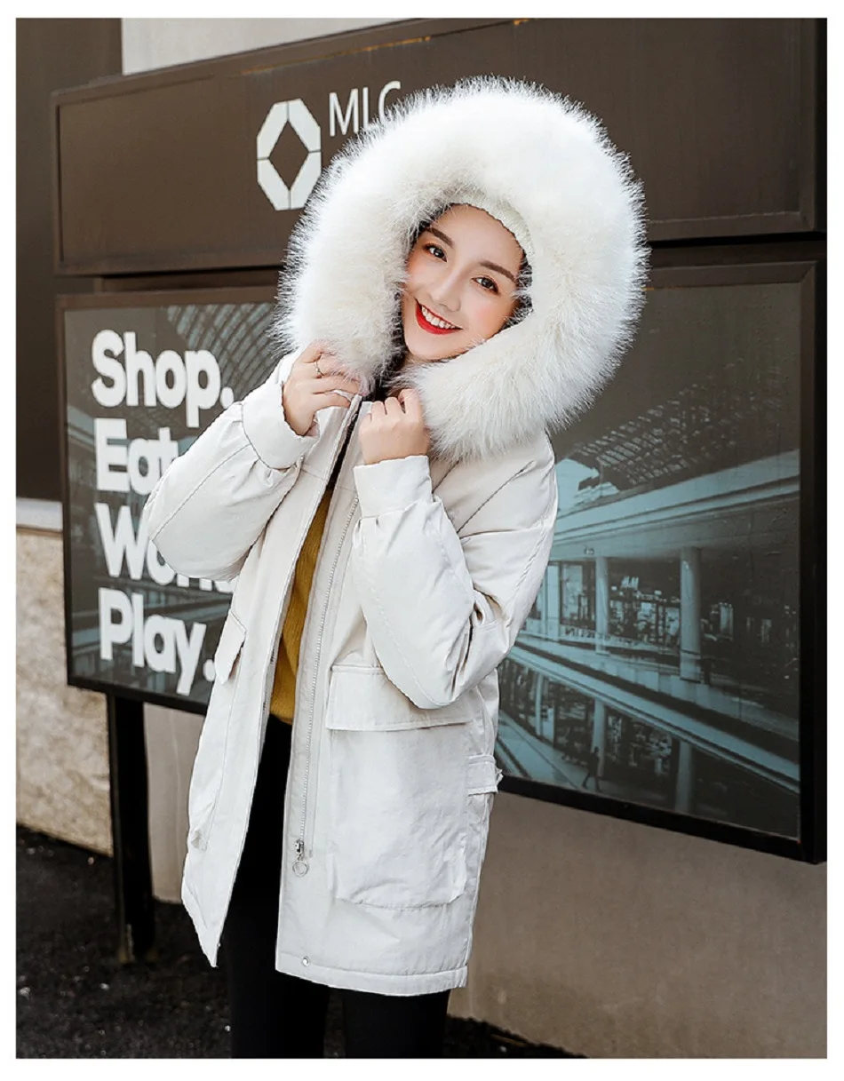 Зимняя куртка женская новая хлопковая Мода Abrigos Mujer Invierno с капюшоном Большие размеры хлопковая одежда плюс бархатная теплая куртка
